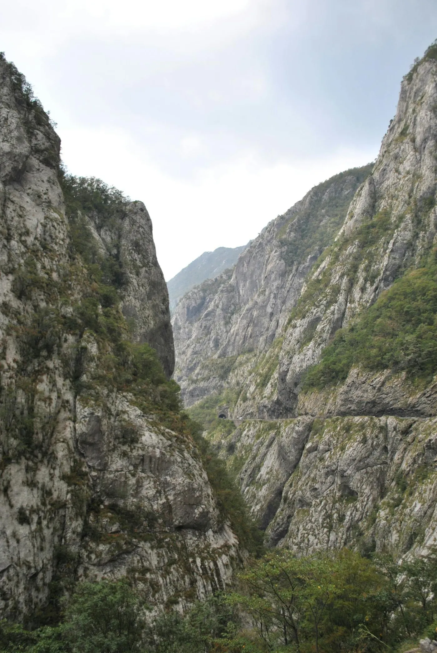 Winding mountain road in Montenegro